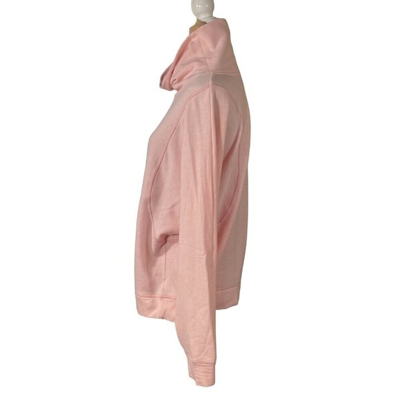 Avia Fleece Athletic Top Sweatshirt Funnel Neck Pink Size 2X Stretch - Picture 2 of 4